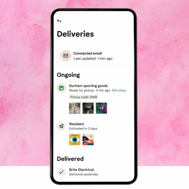 Deliveries app