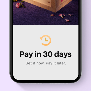 3. Pay in 30 days.