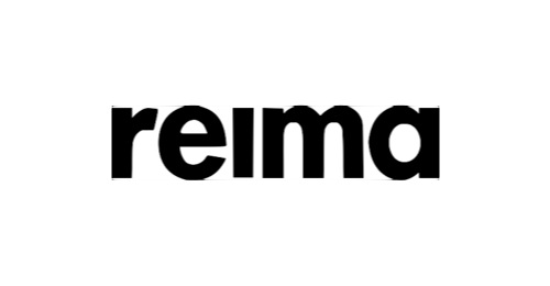 Mustavalkoinen Reima logo