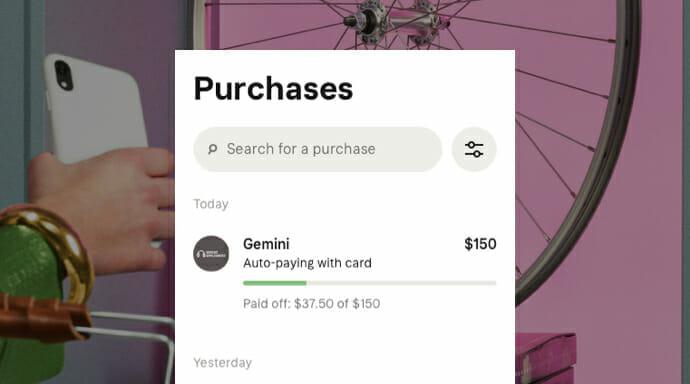Post-purchase in app
