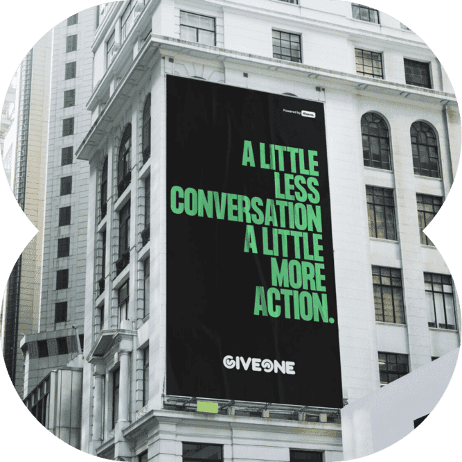 Give one billboard: A little less conversation a little more action