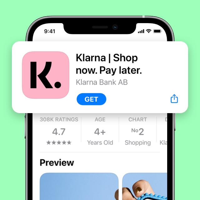 Sign up to Vibe in the Klarna app