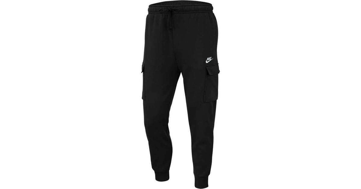 Nike Club Fleece Cargo Pants - Black/White • Price