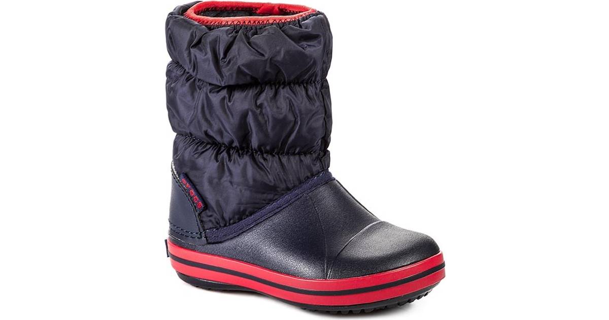 Specialiteit wandelen Mathis Crocs Kid's Winter Puff Boot - Navy/Red • See price »