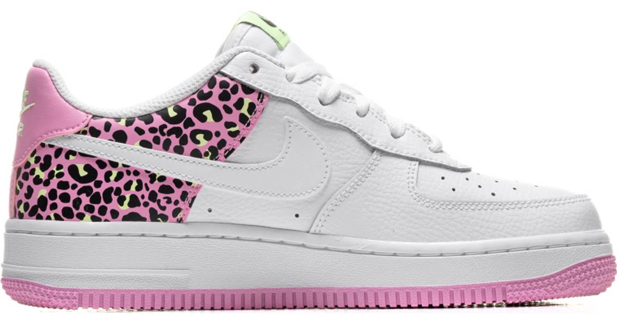 Chronic Critically Pen pal Nike Air Force 1 '07 GS - White/Pink Rise/Barely Volt/White • Price »