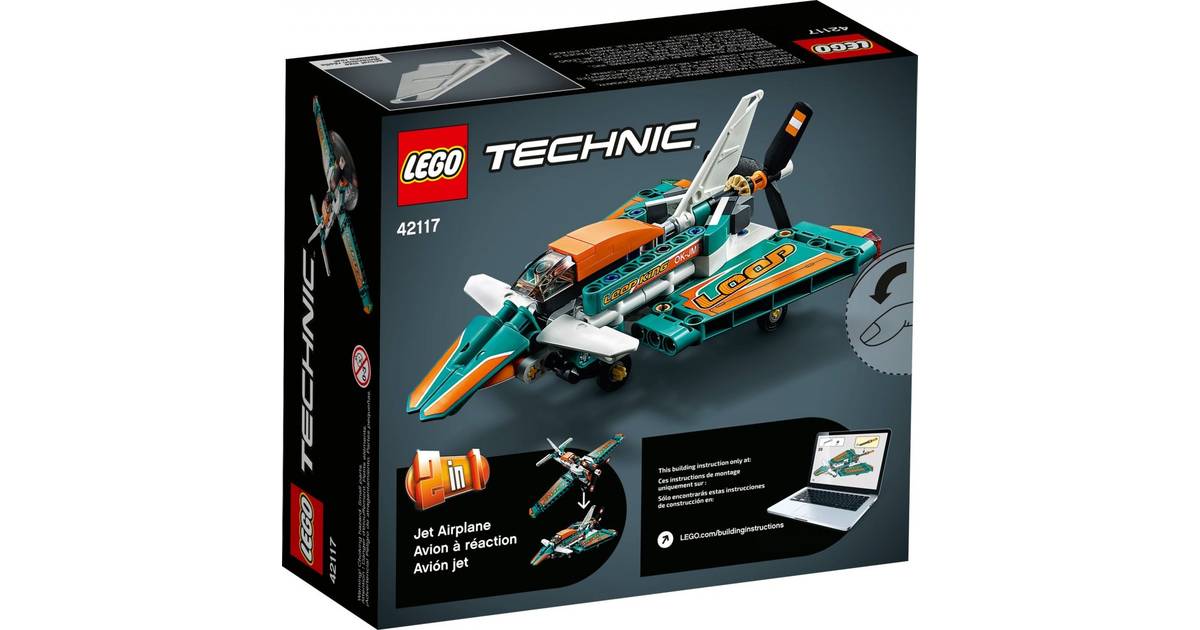 Katastrofe Rejsende købmand medlem Lego Technic Race Plane 42117 (5 stores) • See Klarna »