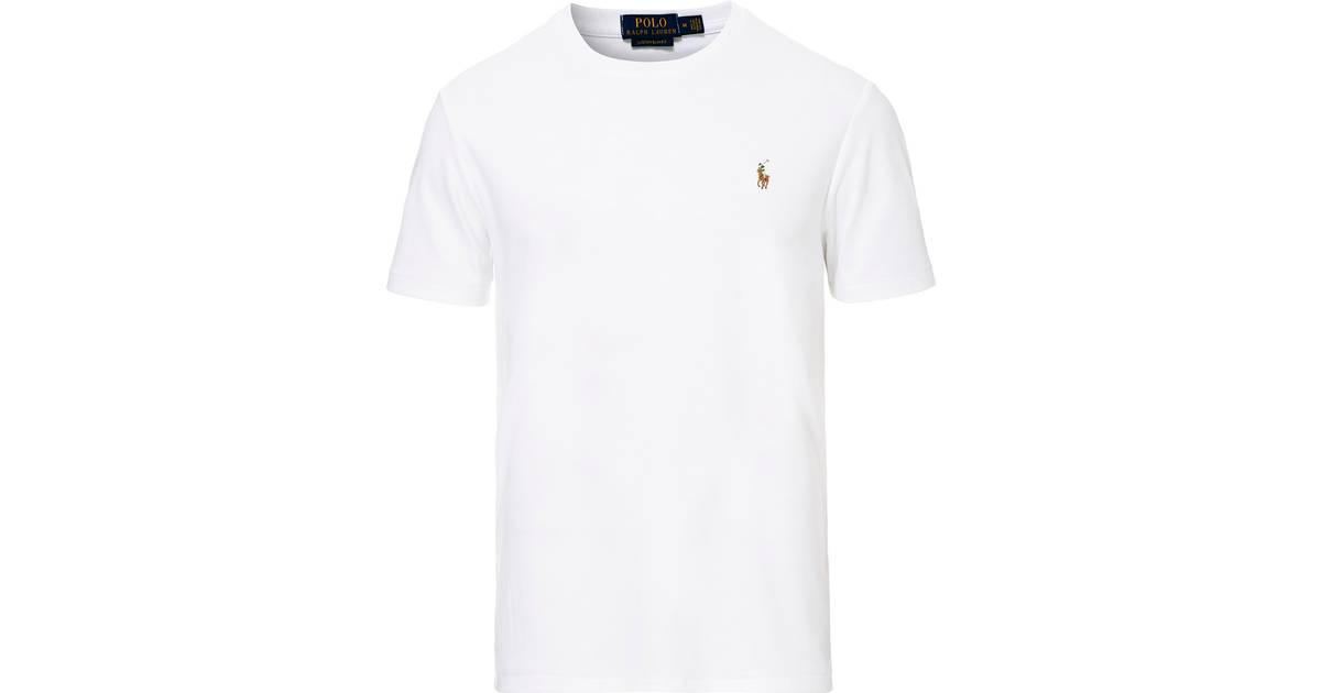 Polo Ralph Lauren Classic Fit Soft Cotton Crewneck T-shirt - White • Price »