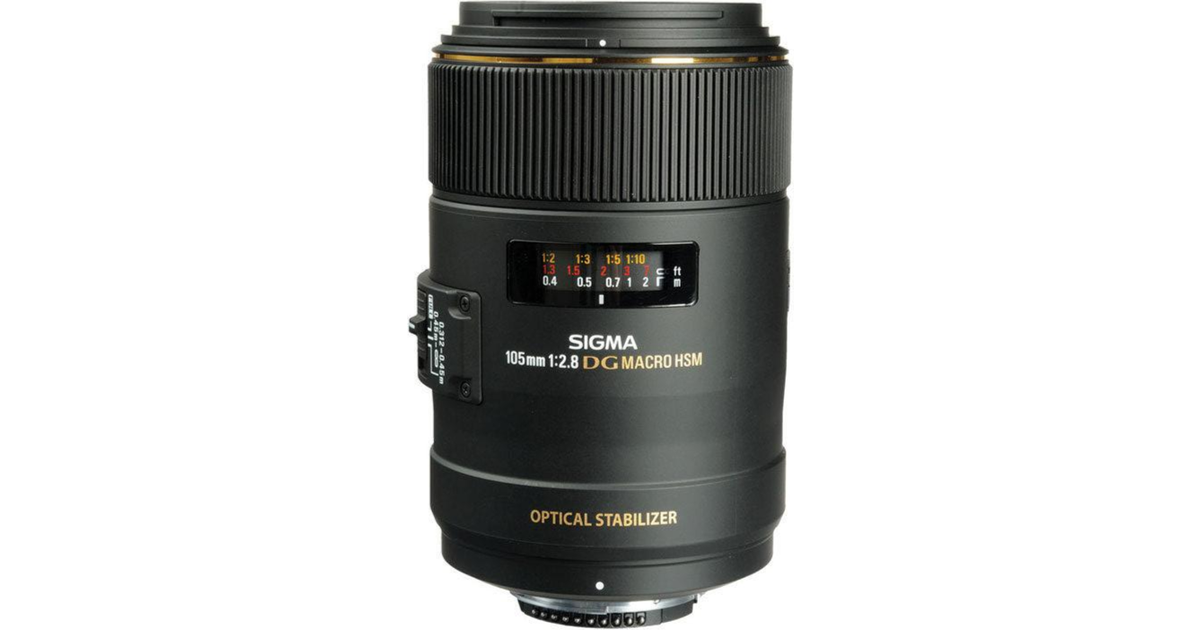 Sigma 258306 105mm F2.8 EX DG OS HSM Macro Lens for Nikon DSLR Camera 
