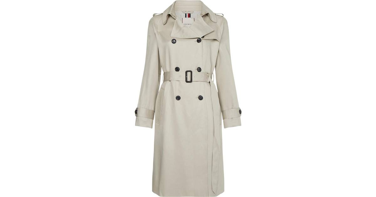 Tommy Hilfiger Fluid Classic Trench Coat - Sand Trap - Compare Prices ...