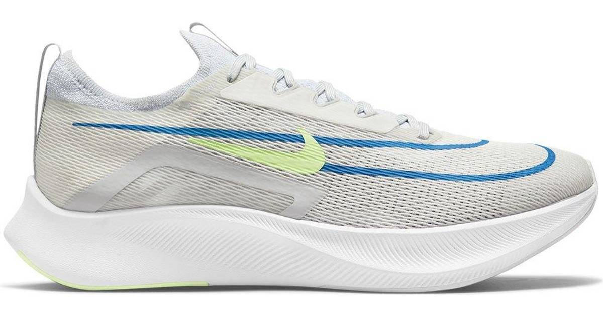 Nike Zoom Fly 4 M - Summit White/Pure Blue/Lime Glow • »