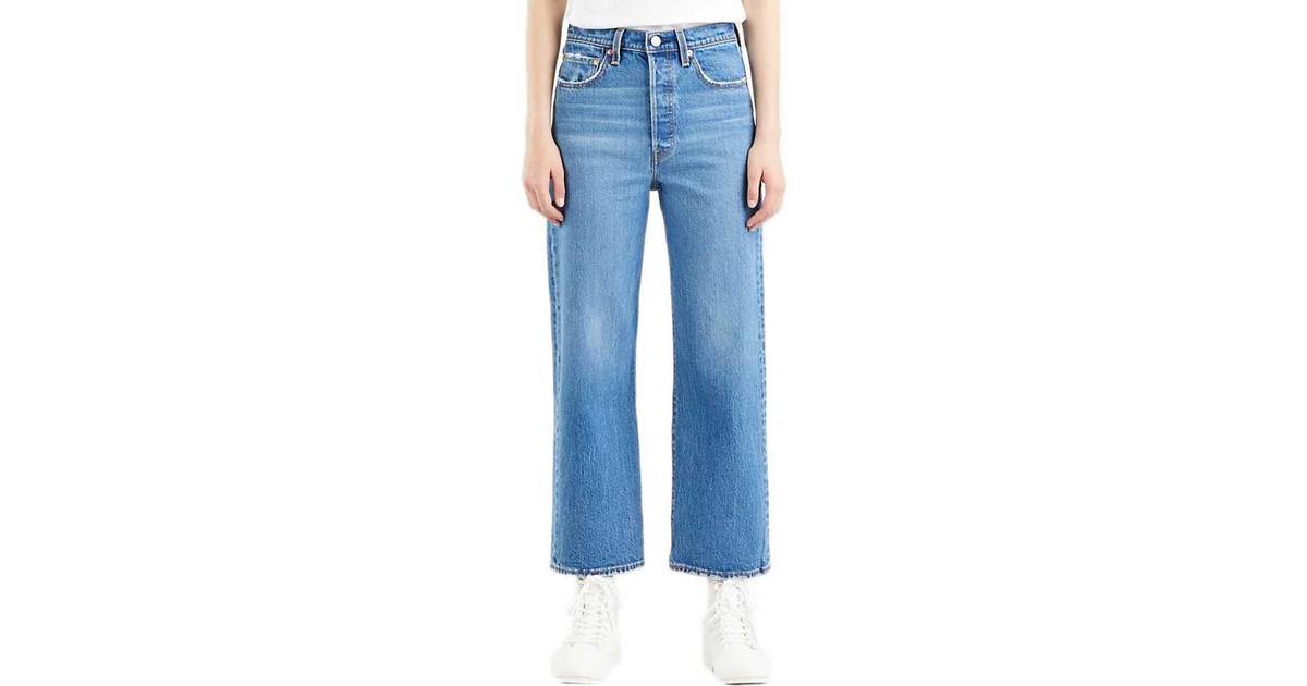 Levi's Ribcage Straight Ankle Jeans - Jazz Wave/Blue • Price »