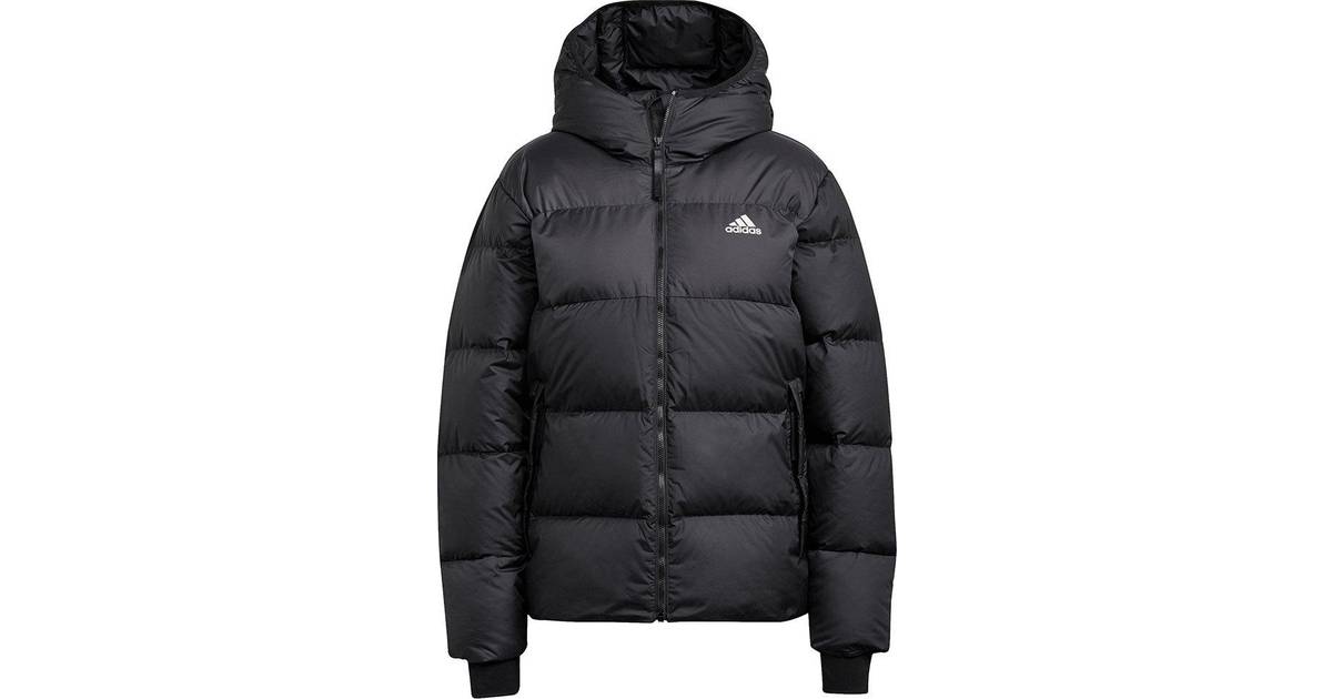 Adidas D11 Big Baffle Down Hooded Jacket - Black - Compare Prices ...