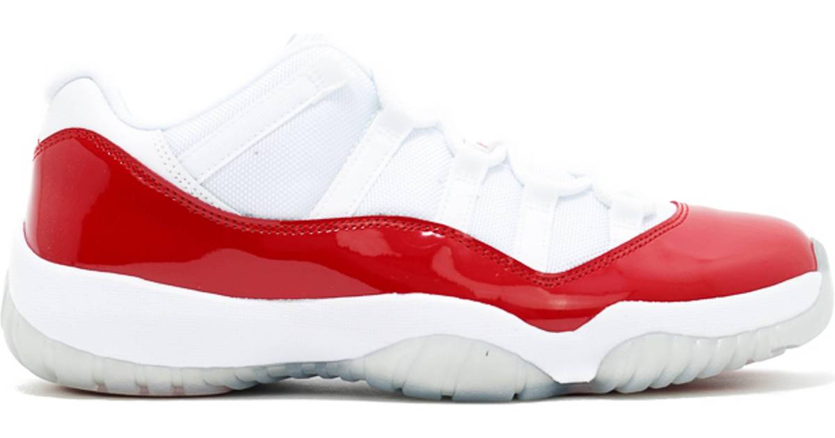 jordans red and white 11