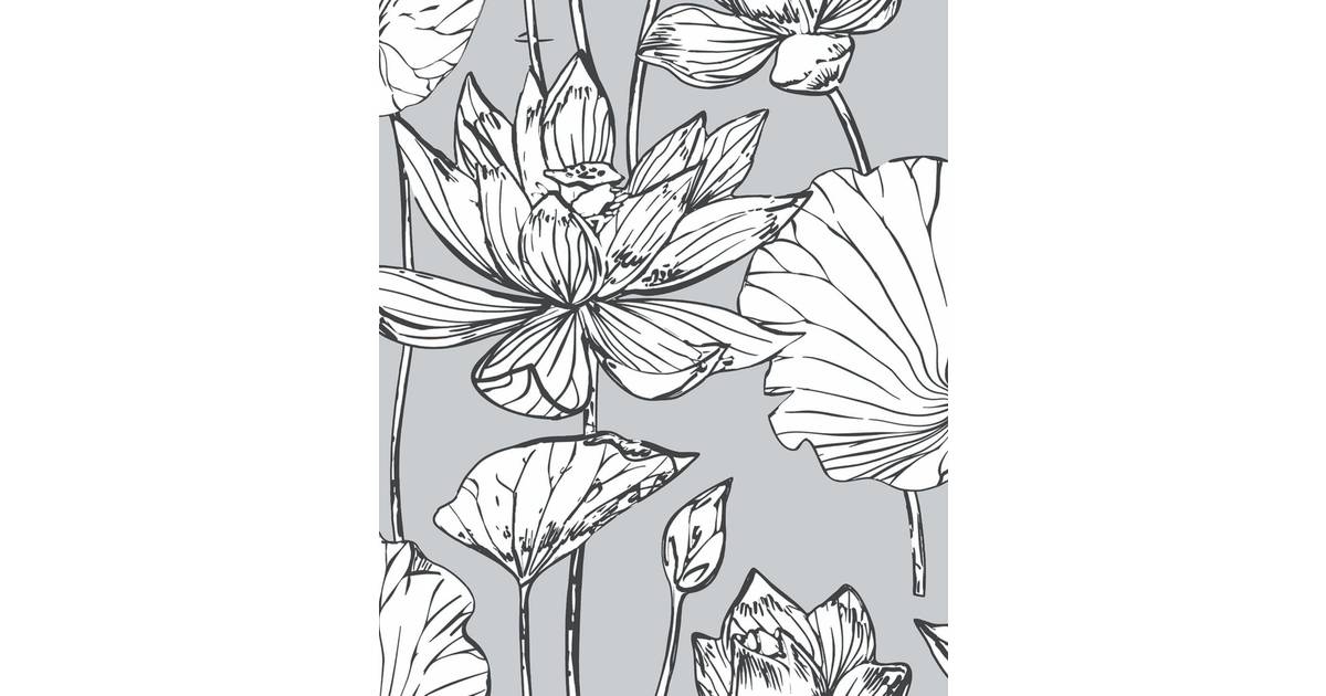 NextWall Lotus Floral Peel and Stick Wallpaper • Price