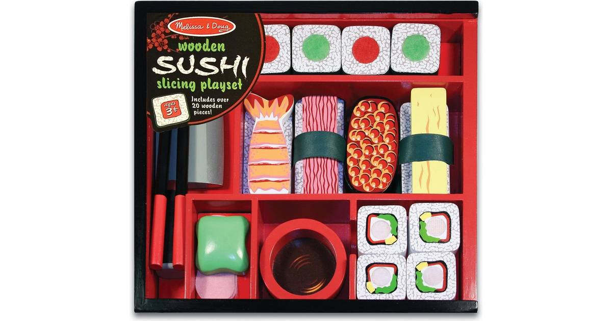 Melissa And Doug Wooden Sushi Slicing Playset Compare Prices Klarna Us