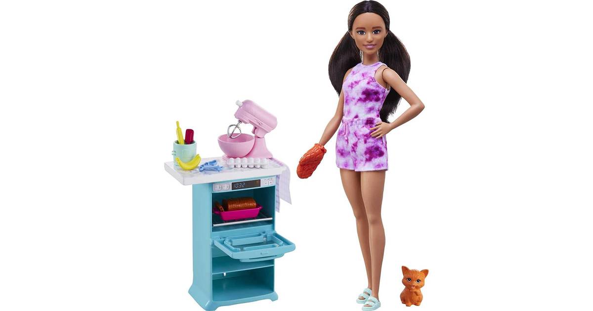 Barbie Doll & Kitchen Playset Doll • Find at Klarna »