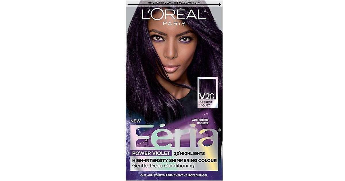 L'oral Fria Power Violet Permanent Haircolour Gel V28 Deepest Violet •  Price »