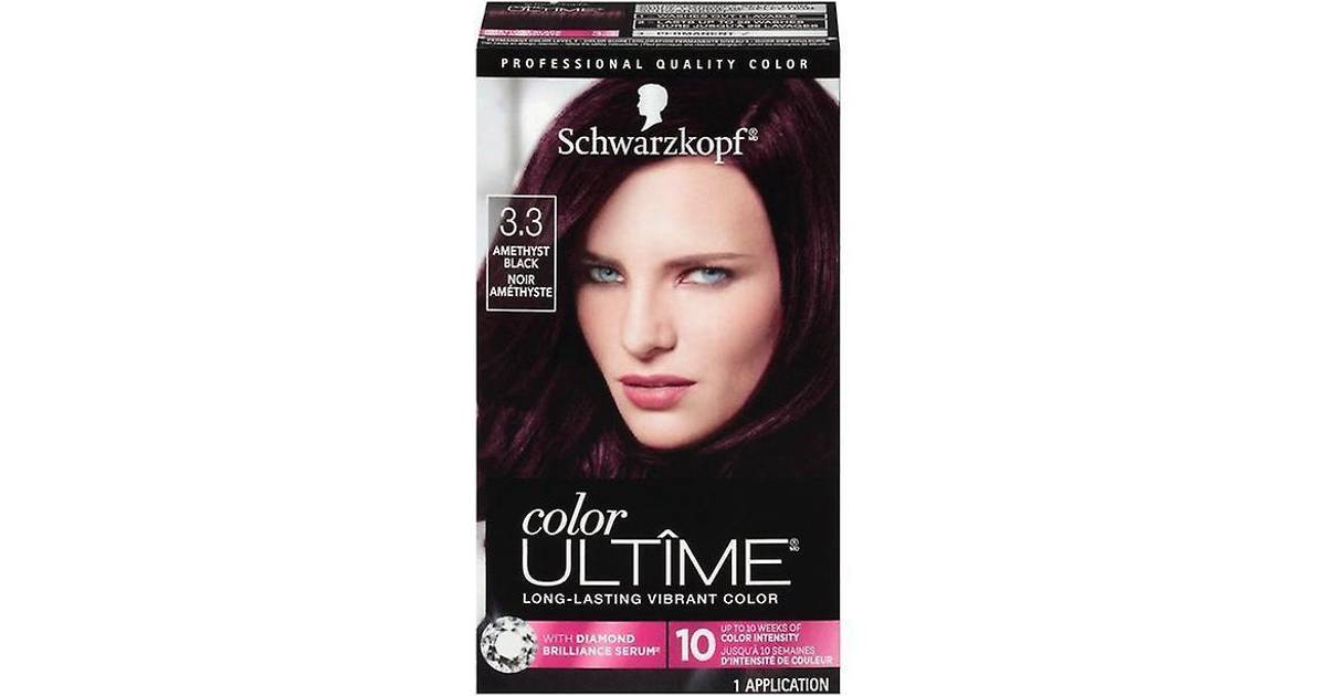 3. Schwarzkopf Color Ultime Hair Color Cream, 3.3 Amethyst Black - wide 7