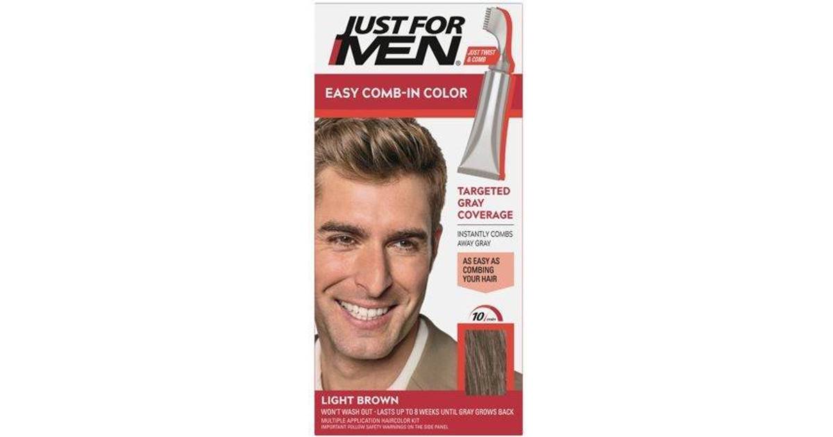 Just For Men Easy Comb-In Haircolor, Light Brown A-25 False • Price »