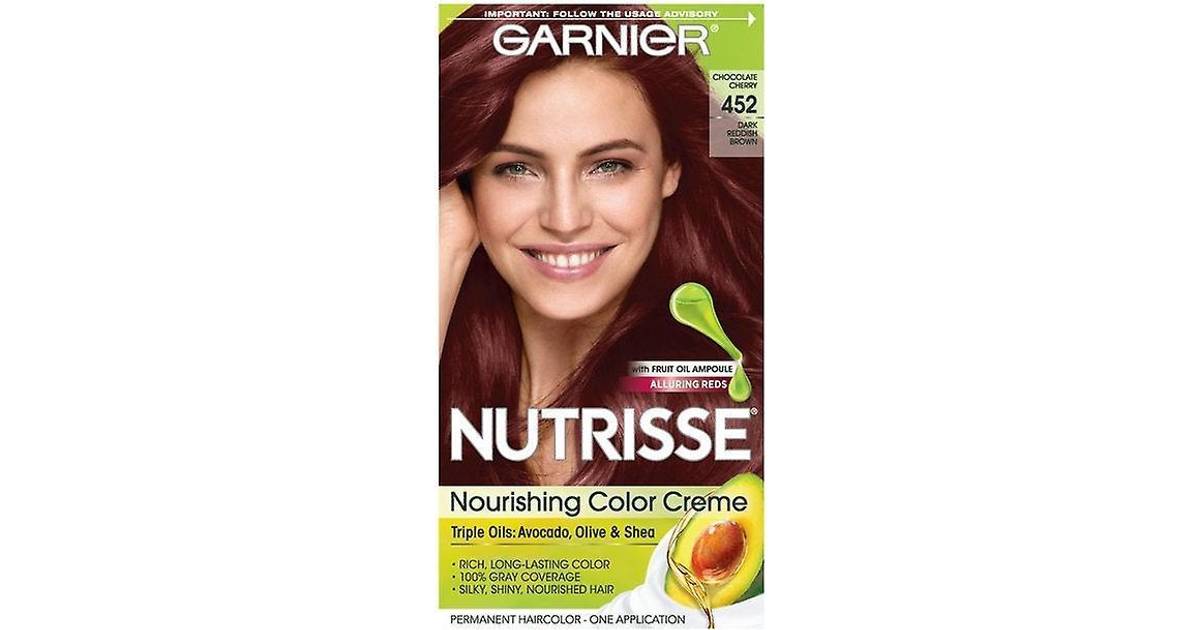 Garnier Nutrisse Permanent Nourishing Hair Color Creme, 452 Dark Reddish  Brown CVS • Price »