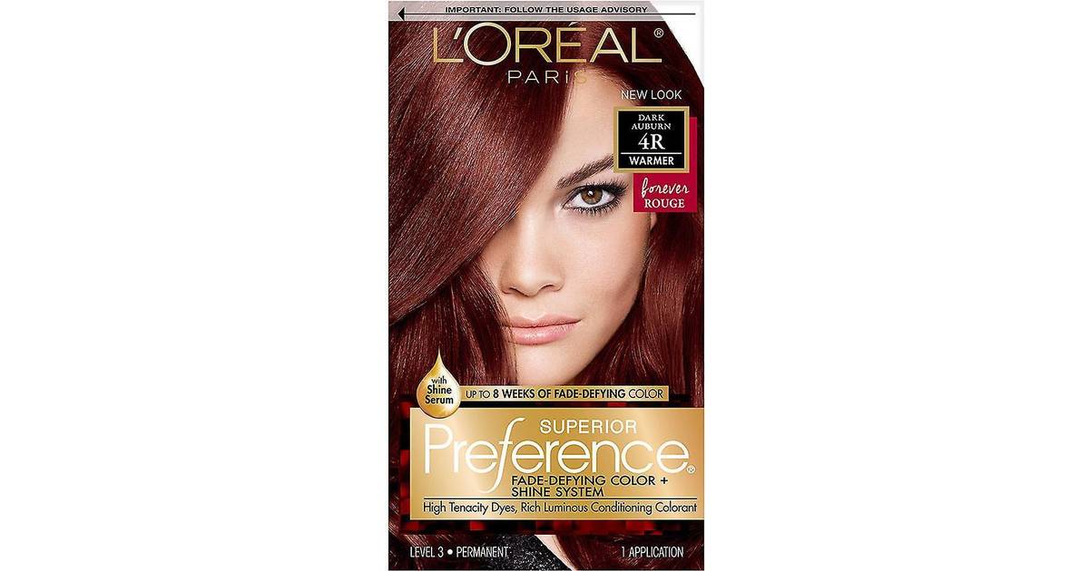L'Oreal Paris Superior Preference Permanent Hair Color  ea Dark Auburn  4R • Price »