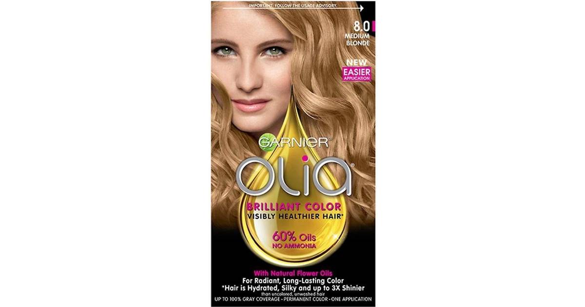 Garnier Olia Oil Powered Permanent Hair Color,  Medium Blonde False •  Price »