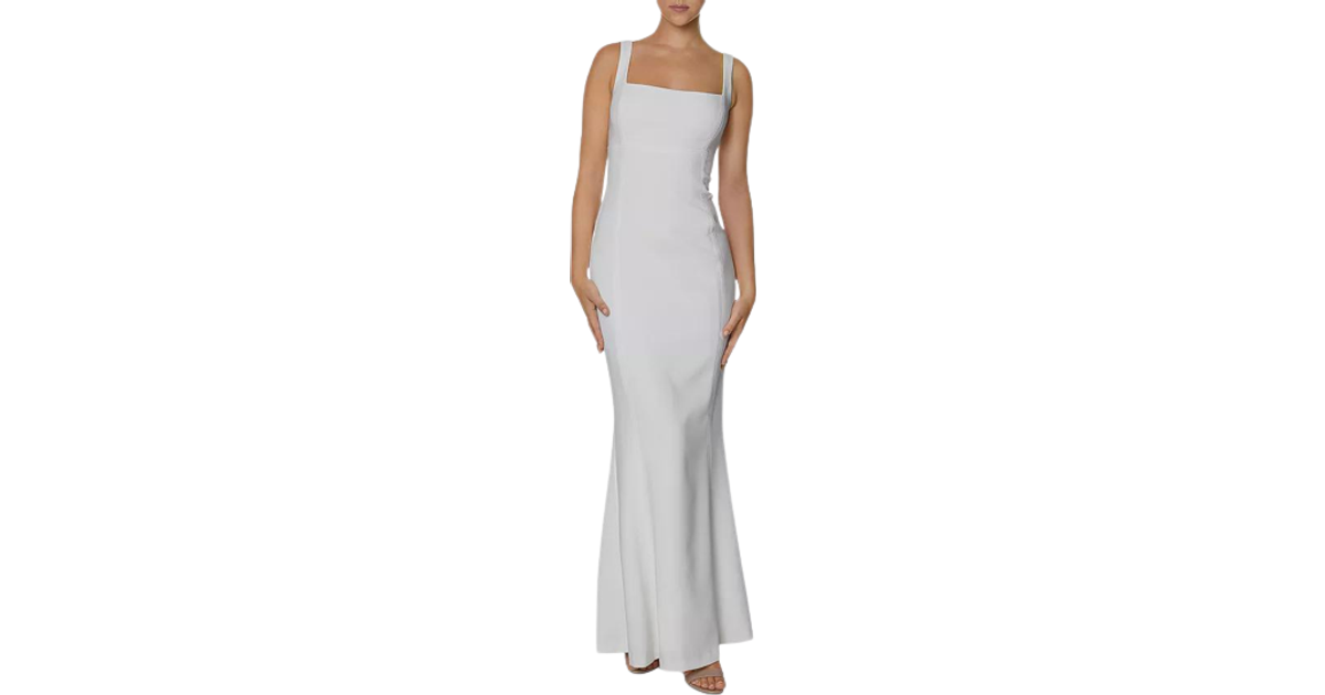 Laundry Square Neck Mermaid Gown - Ivory - Compare Prices - Klarna US