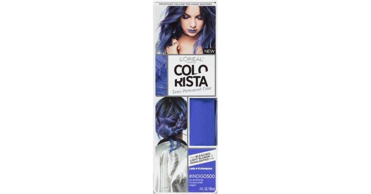 2. L'Oreal Paris Colorista Semi-Permanent Hair Color for Light Bleached or Blondes, Blue - wide 11