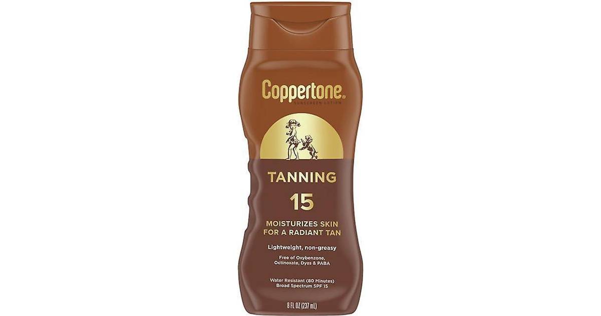 indendørs handle vasketøj Coppertone Tanning Lotion Sunscreen SPF 15 • Price »