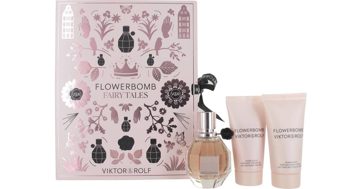 Viktor & Rolf Flowerbomb Gift Set EdP 50ml + Shower Gel 50ml + Body ...