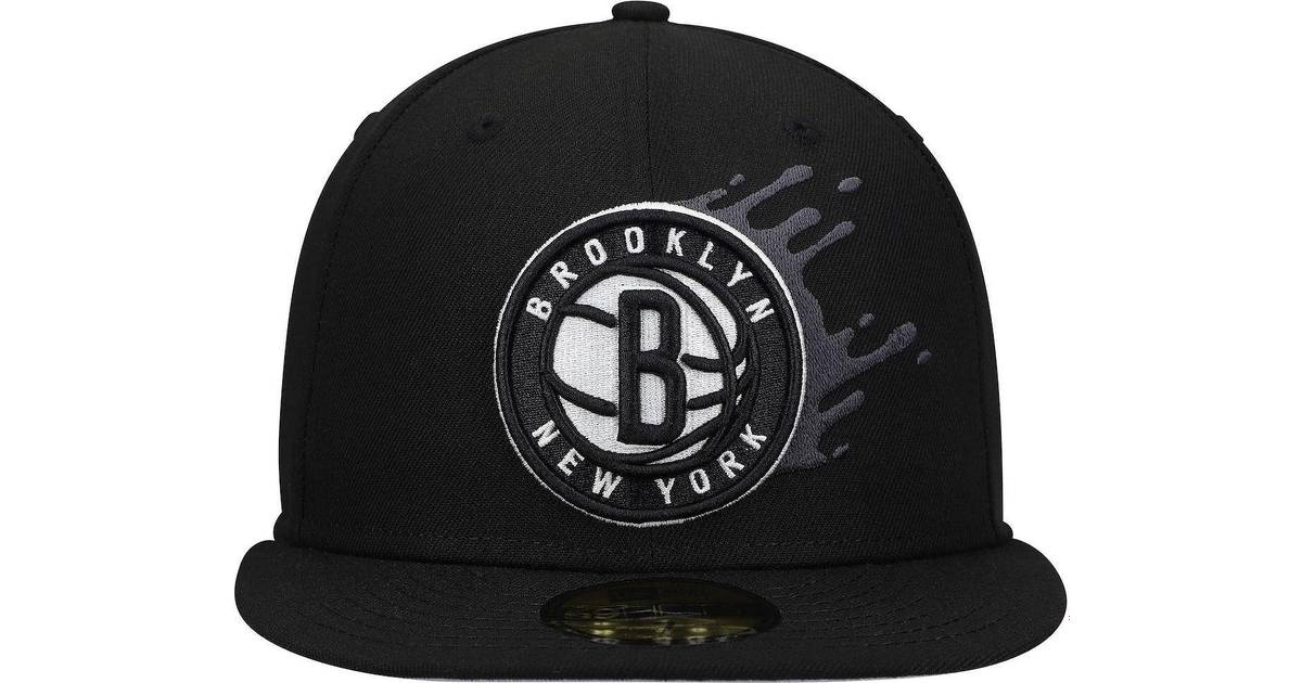 New Era Brooklyn Nets Splatter 59FIFTY Fitted Hat Men - Black - Compare ...