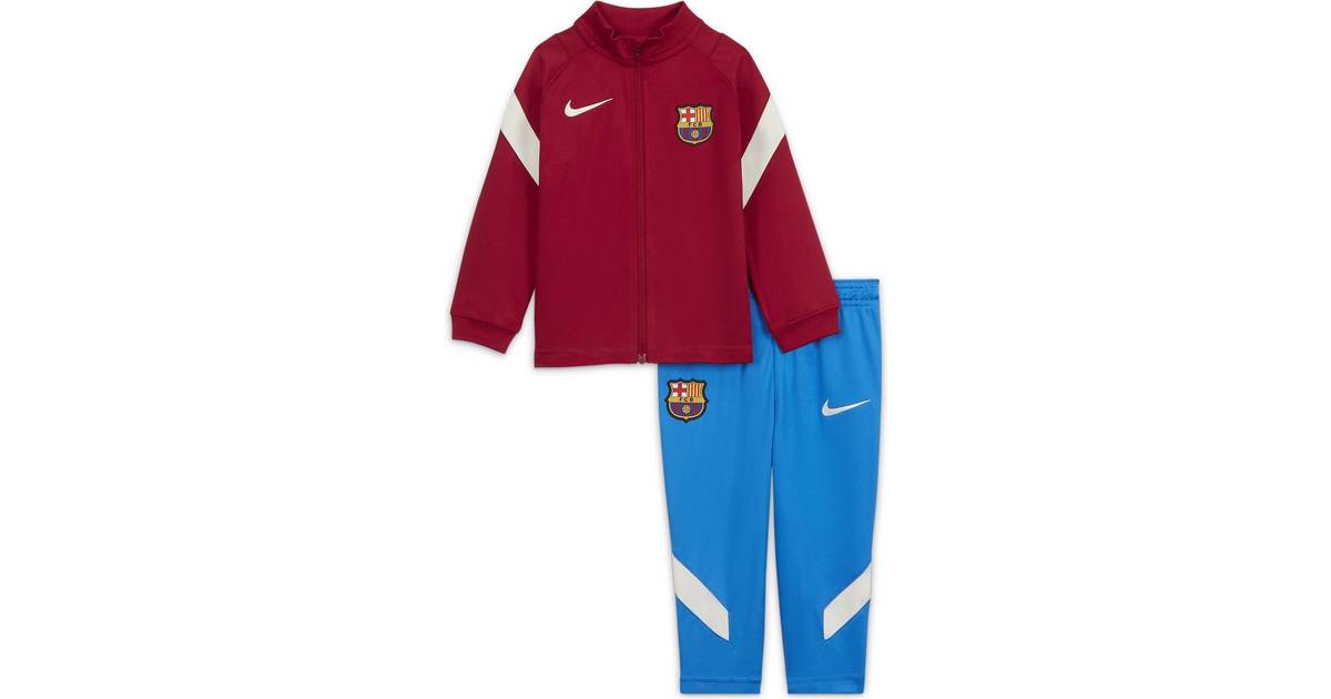 2021-2022 Barcelona Dry Squad Tracksuit Noble Red Little Boys 