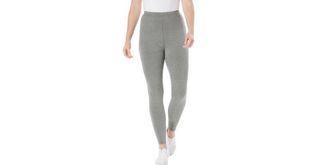 Woman Within Plus Women's Stretch Cotton Legging in Heather (Size 4X) •  Price »