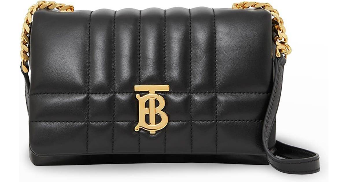 Burberry Lola Quilted Leather Shoulder Bag Black one-size - Compare ...