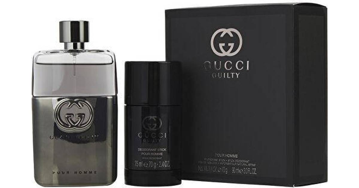 parallel Oeps vacuüm Gucci Guilty Pour Homme Gift Set EdT 90ml + Deo Stick 75ml • Price »