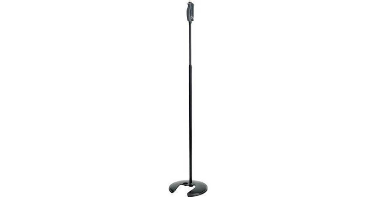 K&M 26075 Stackable One-Hand Microphone Stand Black • Price