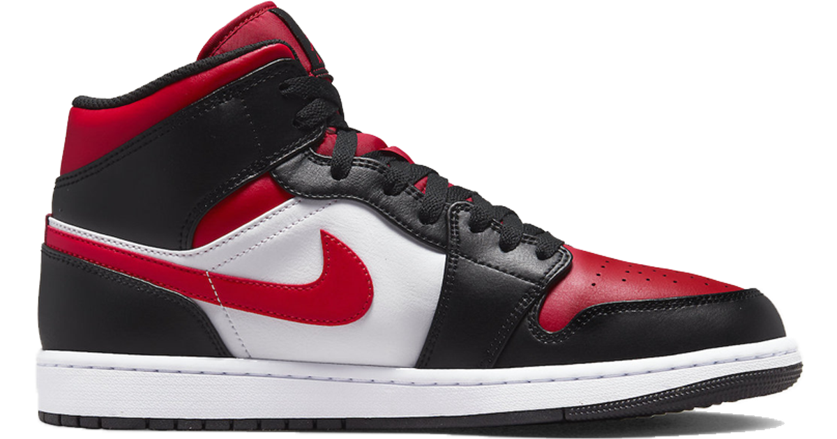 air jordan black and red and white