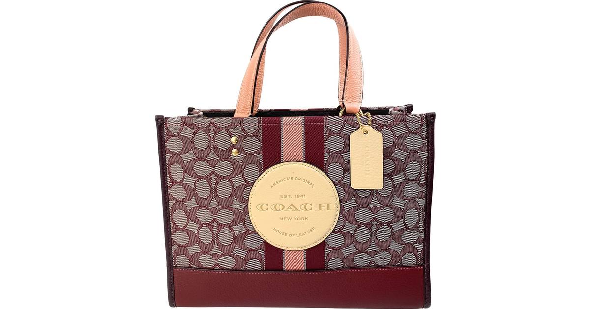 Coach Dempsey Carryall In Signature Jacquard With Stripe And Patch ...