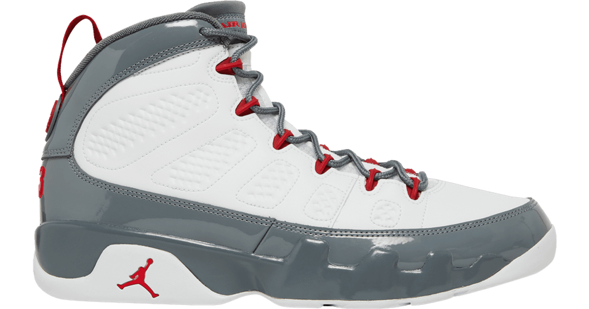 Nike Air Jordan 9 Retro M - White/Fire Red/Cool Grey • Price »