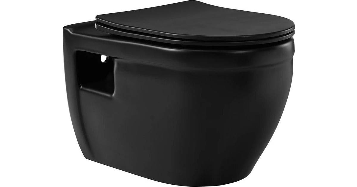 Swiss Madison Ivy Elongated Toilet Bowl Only In Matte Black • Price 