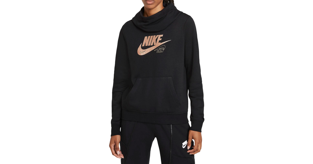 Nike Sportswear Club Fleece Women's Funnel-Neck Glitter Hoodie • Price
