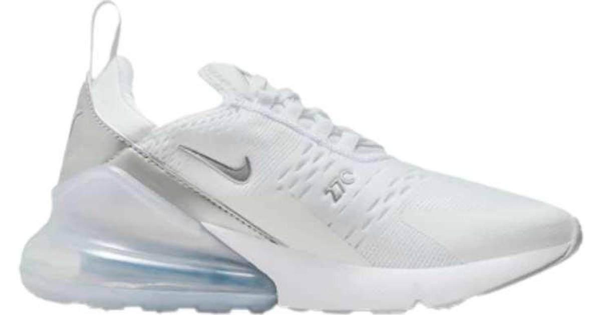 solid white nike air max 270