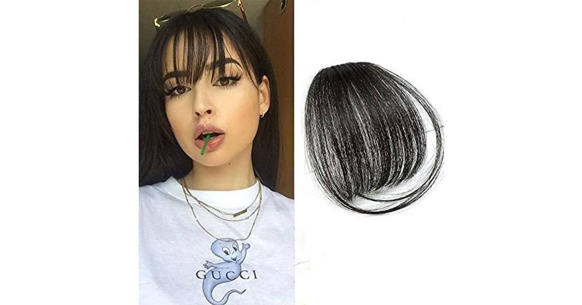 Clip Air Bangs Remy Human Hair Extensions One Piece Front Neat Air Fringe  Hand Clip on • Price »