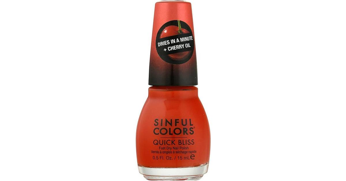 Revlon Sinful Colors  Quick Bliss Fast Dry Nail Polish In Cherry Chaser  2672 Red • Price »