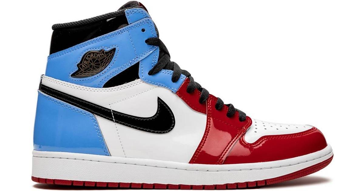 black and blue and red jordan 1