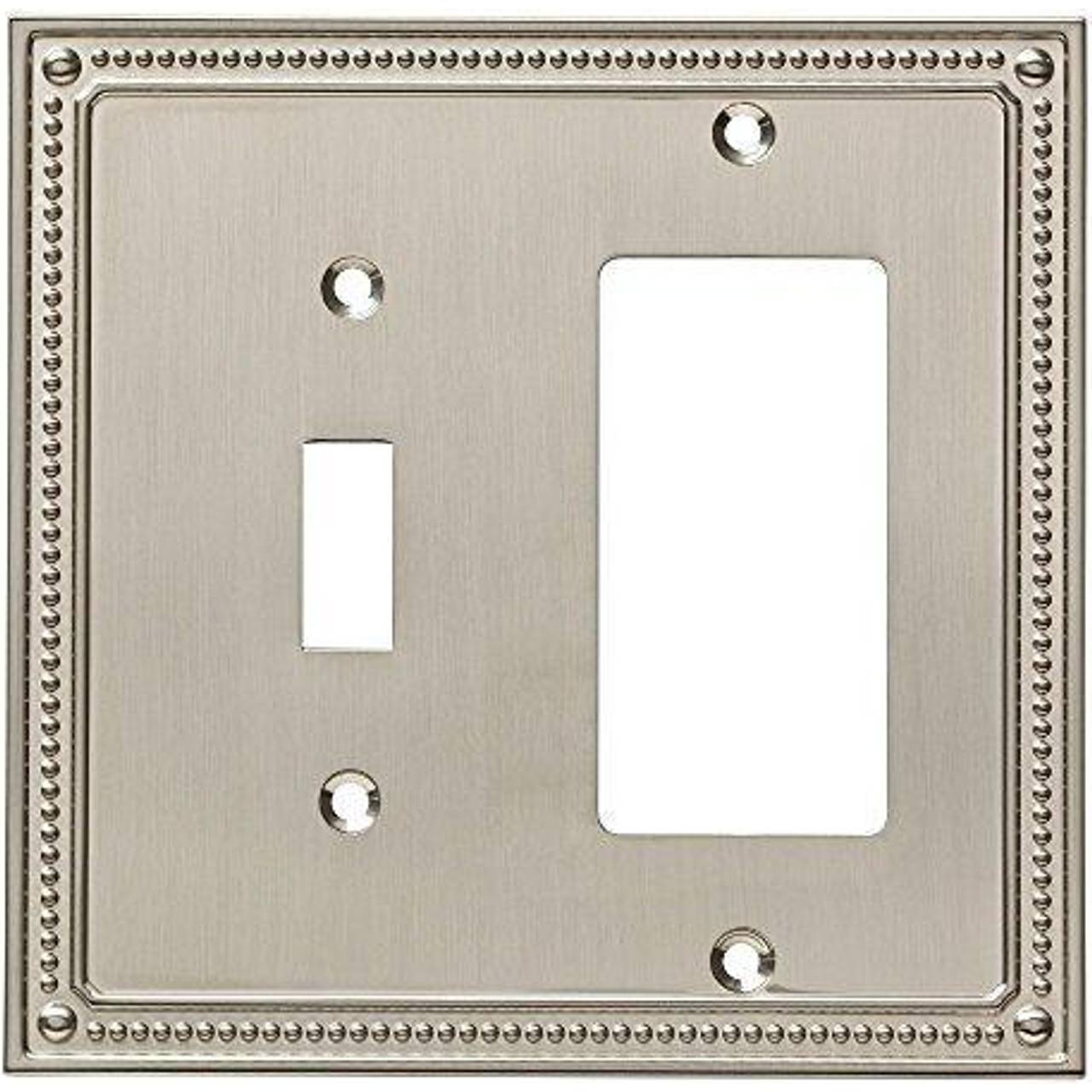 Franklin Brass W35063-SN-C Classic Beaded Switch/Decorator Wall Plate