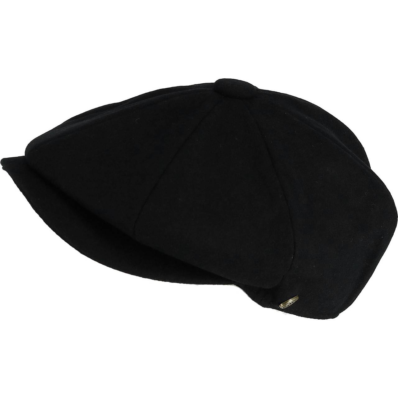 Epoch Hats Melton Quarter Newsboy Cap - Black • Price