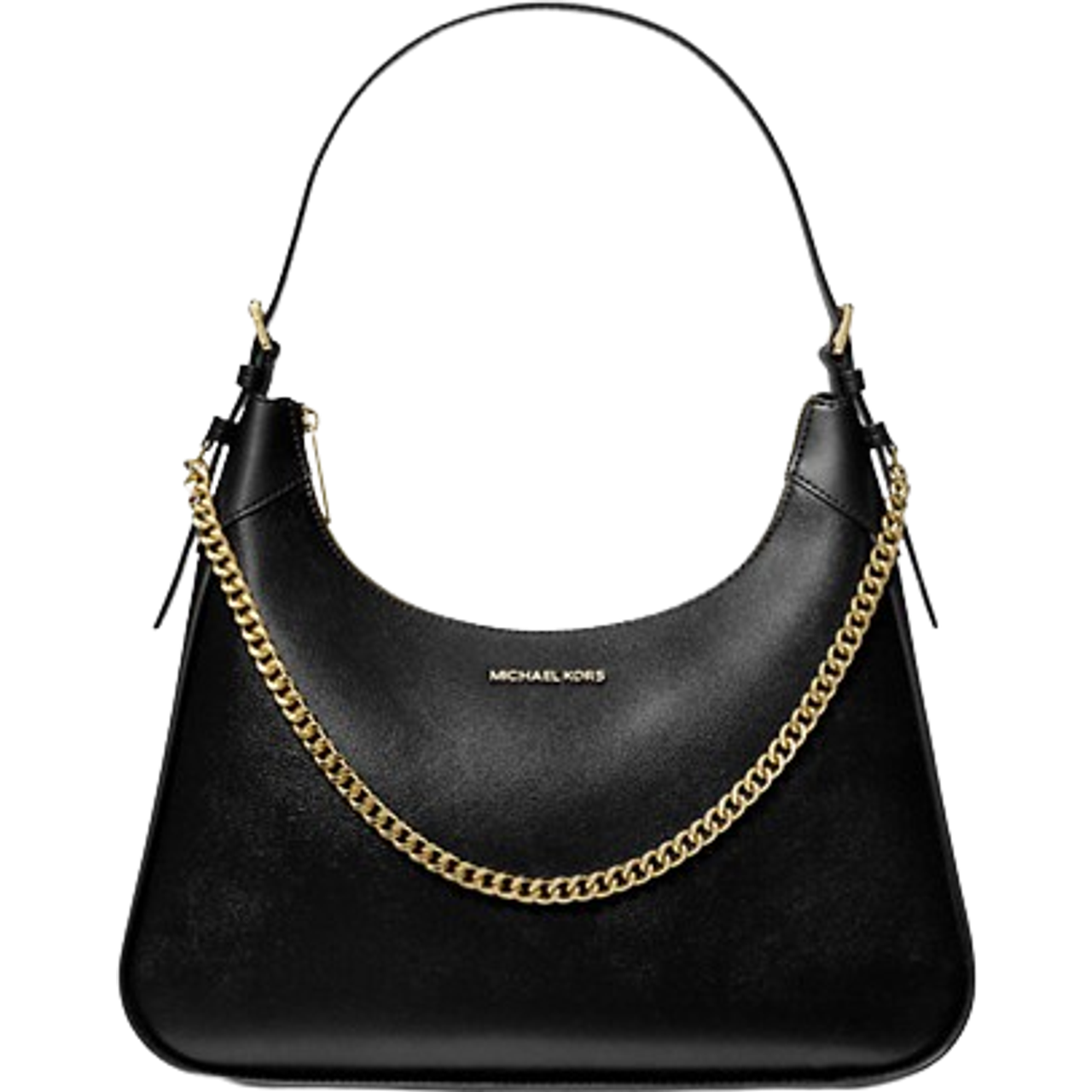 Michael Kors Wilma Large Leather Shoulder Bag - Black • Price
