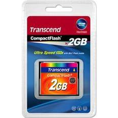 Transcend Compact Flash Minnekort Transcend Compact Flash 50/20 MB/s 2GB