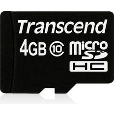 4 GB Minnekort Transcend MicroSDHC Class 10 4GB